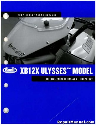 Official 2007 Buell XB12X Ulysses Parts Manual