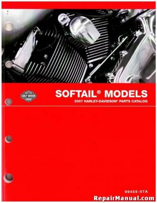 Official 2007 Harley Davidson Softail Parts Manual
