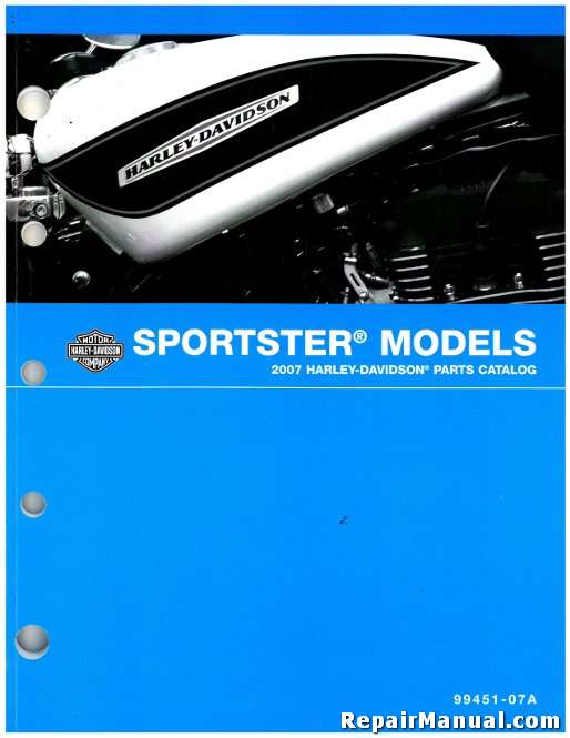 2007 Harley Sportster XL883 XL1200 Repair Service Workshop Shop Manual 99484-07