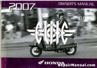 Official 2007 Honda CH80 Elite Factory Owners Manual