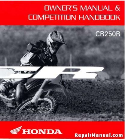 Official 2007 Honda CR250R Owners Manual