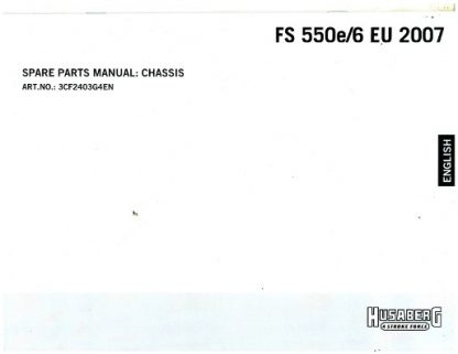 Official 2007 Husaberg FE550E/6 EU Chassis Parts Manual