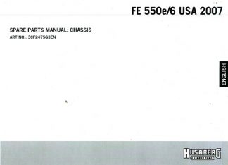 Official 2007 Husaberg FE550E/6 USA Chassis Parts Manual