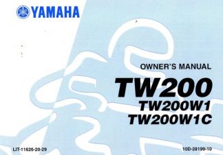 Official 2007 Yamaha TW200 Motorcycle Owners Manual