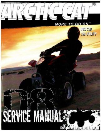 Official 2008 Arctic Cat 250 DVX 250 Utility Factory Service Manual