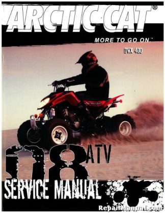 Official 2008 Arctic Cat 400 DVX Factory Service Manual