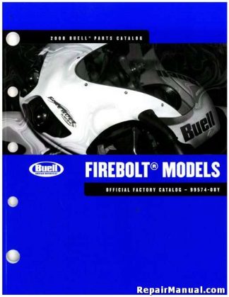 Official 2008 Buell Firebolt Parts Manual