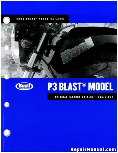 Official 2008 Buell P3 Blast Parts Manual