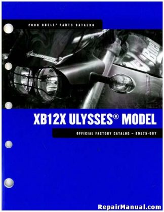 Official 2008 Buell XB12X Ulysses Parts Manual