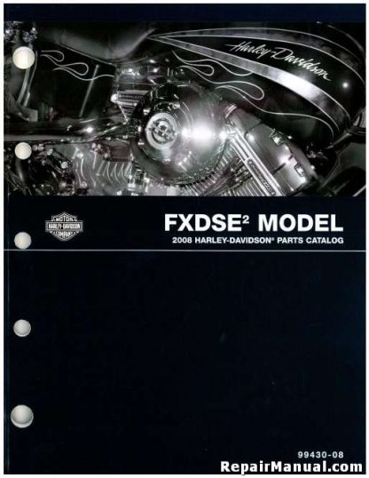 Official 2008 Harley Davidson FXDSE2 Parts Manual