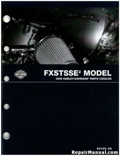 Official 2008 Harley Davidson FXSTSSE2 Parts Manual