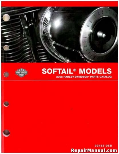 Official 2008 Harley Davidson Softail Parts Manual