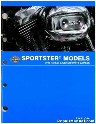 Official 2008 Harley Davidson XL Sportster Parts Manual