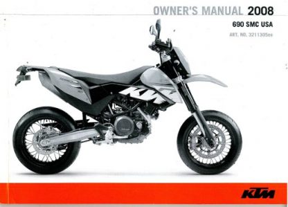 Official 2008 KTM 690 SMC Owners Manual