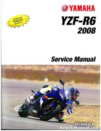 Used 2008 Yamaha YZFR600X R6 Motorcycle Repair Manual