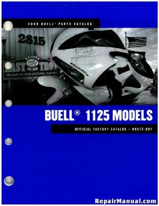 Official 2009 Buell 1125R Factory Parts Manual