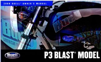 Official 2009 Buell P3 Blast Factory Owners Manual