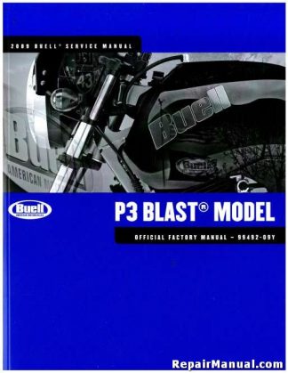 Official 2009 Buell P3 Blast Factory Service Manual