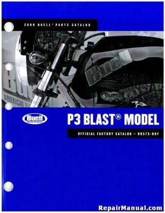 Official 2009 Buell P3 Blast Parts Manual