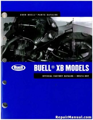 Official 2009 Buell XB Parts Manual