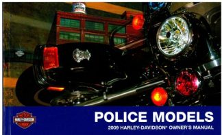 Official 2009 Harley Davidson Police Owners Manual