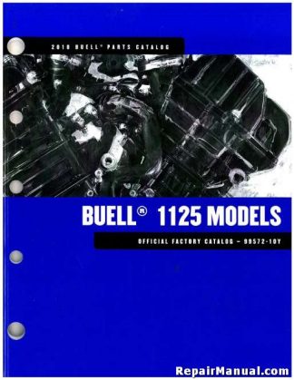 Official 2010 Buell 1125R Factory Parts Manual