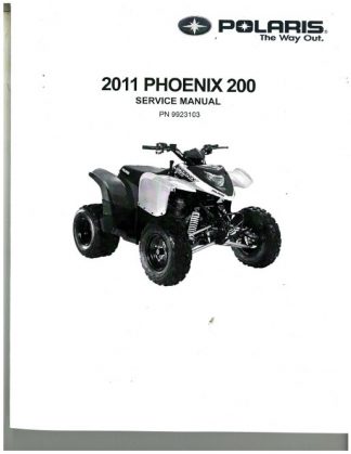 Official 2011 Polaris Phoenix 200 Factory Service Manual