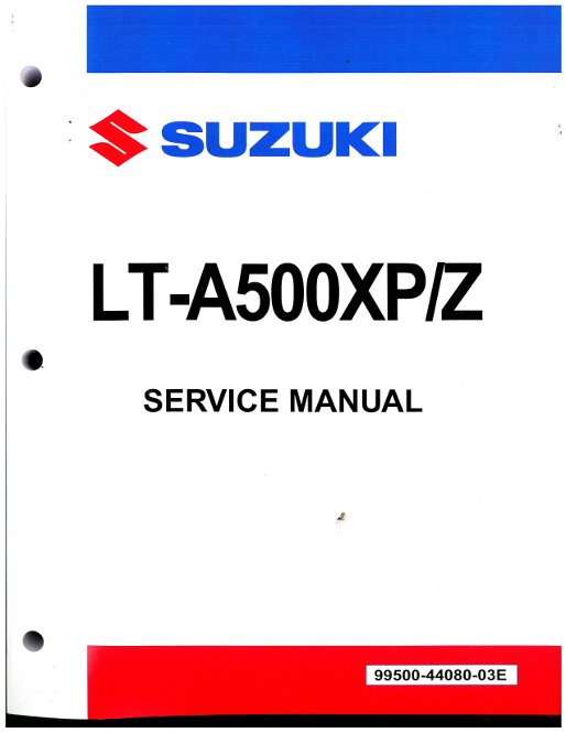 Suzuki King Quad 500 AXi LT-A500 XP/Z ATV 2012 2013 2014 service manual on CD 