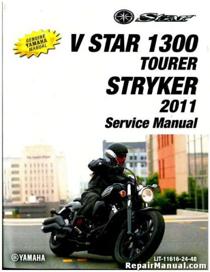 Official 2011-2014 Yamaha XVS13C V Star Stryker Motorcycle Factory Service Manual
