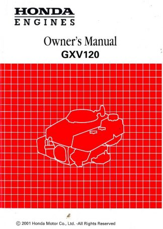 Official Honda GXV120 Engine Owners Manual