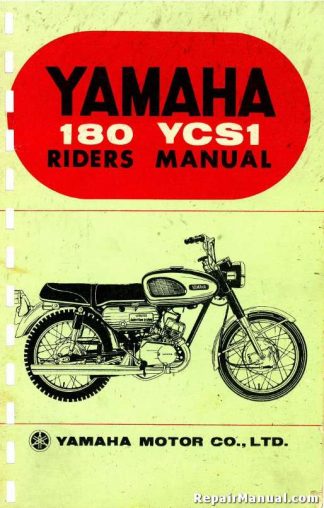 Official Yamaha 180 YCS1 Riders Manual