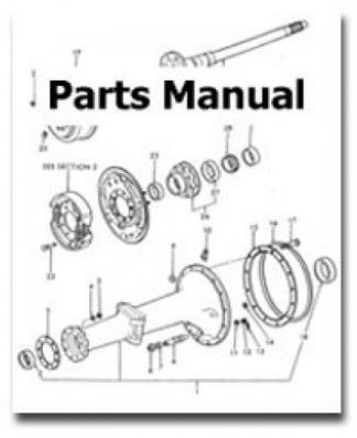 Caterpillar 225 Factory Parts Manual