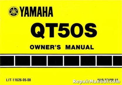 1986 Yamaha QT50S Yamahopper Factory Owners Manual