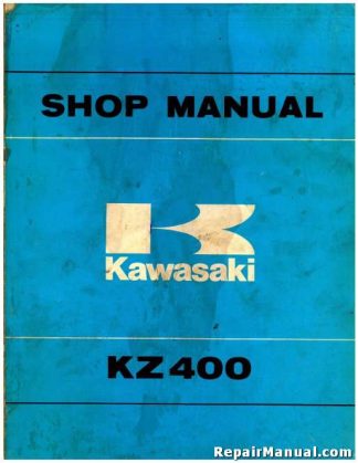 Used Official 1974-1977 Kawasaki KZ400 Factory Service Manual