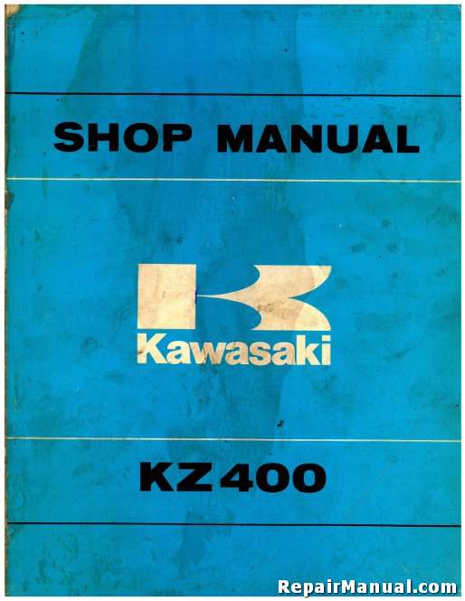1977 Kawasaki KZ400 factory repair shop service manual on CD 
