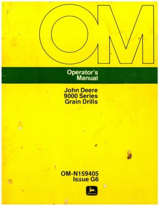 Used Official John Deere 9000 Series Grain Drill Factory Operators Manual