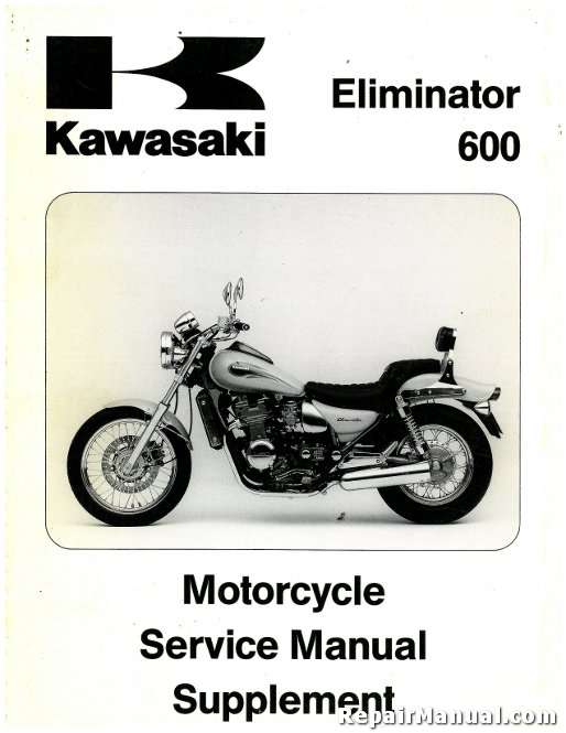 Used 19951996 Kawasaki ZL600B Service Manual Supplement